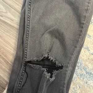 H&M Charcoal Distressed Skinny Jeans